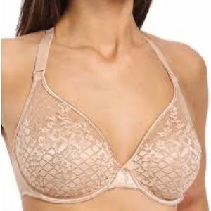 Elegant Lace Nude Bra
